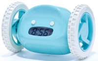 Clocky Alarm Clock On Wheels, Aqua