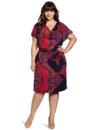 Jones New York Women's Plus-Size Flutter Sleeve Dress Jones New York Women's Plus-Size Flutter Sleeve Dress