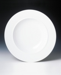 Give your entertaining style a refreshing overhaul with this gourmet bowl from Denby's white dinnerware and dishes collection. The clean, crisp lines and cool, glazed hue infuse your tabletop with modern style. 12. Give your entertaining style a refreshing overhaul with this gourmet bowl from Denby's white dinnerware and dishes collection. The clean, crisp lines and cool, glazed hue infuse your tabletop with modern style. 12.