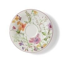 Crafted from premium porcelain, the Mariefleur tea saucer boasts a refreshingly modern watercolor design with bright pinks, light greens and sunny yellows. Crafted from premium porcelain, the Mariefleur tea saucer boasts a refreshingly modern watercolor design with bright pinks, light greens and sunny yellows.