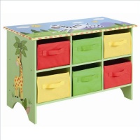 Teamson Kids Boys Storage Cubby Base Set - Sunny Safari Room Collection Teamson Kids Boys Storage Cubby Base Set - Sunny Safari Room Collection