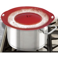 Boil Over Safeguard - Silicone Lid Stops Pots and Pans from Messy Spillovers Boil Over Safeguard - Silicone Lid Stops Pots and Pans from Messy Spillovers