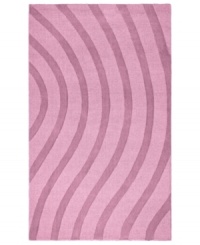 Abstract and absorbing, this unique rug adds movement to any room. Playful, wavy lines reverberate against a soft purple field, resounding with personality in your home. Abstract and absorbing, this unique rug adds movement to any room. Playful, wavy lines reverberate against a soft purple field, resounding with personality in your home.