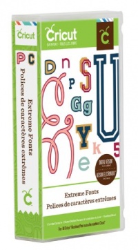 Cricut Everyday Die Cut Cartridge, Extreme Fonts Cricut Everyday Die Cut Cartridge, Extreme Fonts