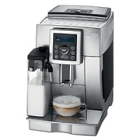 Save counterspace without sacrificing quality with Delonghi's compact espresso machine. A patented conical low-pitch burr grinder ensures freshness and an easy button brews aromatic lattes, cappuccinos and espressos with a single touch. Save counterspace without sacrificing quality with Delonghi's compact espresso machine. A patented conical low-pitch burr grinder ensures freshness and an easy button brews aromatic lattes, cappuccinos and espressos with a single touch.