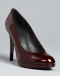 You'll swoon for Stuart Weitzman's platform pumps in standout metallic patent leather. An almond toe and platform add style to go-everywhere staples. You'll swoon for Stuart Weitzman's platform pumps in standout metallic patent leather. An almond toe and platform add style to go-everywhere staples.