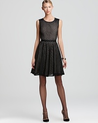 Playful polka dots take on a timeless black & nude color palette, trimmed in grosgrain accents. From DKNY. Playful polka dots take on a timeless black & nude color palette, trimmed in grosgrain accents. From DKNY.