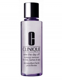 Take The Day Off Makeup Remover for Lids, Lashes and Lips. Totally tugless, two-way formula speeds the departure of hard-to-remove eye and lip makeup. Even waterproof mascara. Safe for contact lens wearers. 4.2 oz. Take The Day Off Makeup Remover for Lids, Lashes and Lips. Totally tugless, two-way formula speeds the departure of hard-to-remove eye and lip makeup. Even waterproof mascara. Safe for contact lens wearers. 4.2 oz.