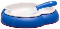 BABYBJORN Plate and Spoon - Blue BABYBJORN Plate and Spoon - Blue