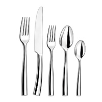 The rich and lovely design of Couzon's Silhouette flatware captures the sophistication and grace that is the essence of French style. Highly polished. Extra heavy weight, full European size.