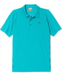 Take your golf style to the next level with this polo golf shirt from Puma, featuring moisture management for increased comfort. Nothing can hold back your swing in this golf shirt! Take your golf style to the next level with this polo golf shirt from Puma, featuring moisture management for increased comfort. Nothing can hold back your swing in this golf shirt!