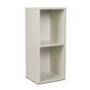 Way Basics zBoard Eco Storage Cube Plus 2-Shelf Storage Unit, White