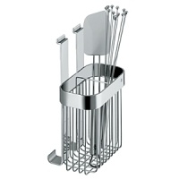 Ideal storage for non-hanging kitchen utensils or cutlery. Ideal storage for non-hanging kitchen utensils or cutlery.