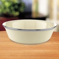 Lenox Solitaire Platinum Banded Ivory China All Purpose Bowl Lenox Solitaire Platinum Banded Ivory China All Purpose Bowl
