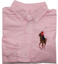 Ralph Lauren Toddler Boy's Big Pony Blake Oxford (6, BSR Pink) Ralph Lauren Toddler Boy's Big Pony Blake Oxford (6, BSR Pink)