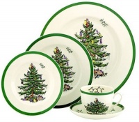 Spode Christmas Tree 5-Piece Dinnerware Set, Service for 1 Spode Christmas Tree 5-Piece Dinnerware Set, Service for 1