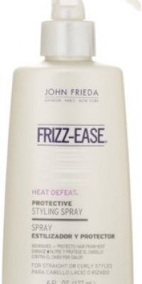 Frizz Ease Heat Defeat Protective Styling Spray By JOHN FRIEDA, 6 Ounce Frizz Ease Heat Defeat Protective Styling Spray By JOHN FRIEDA, 6 Ounce