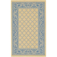 Couristan 1016/5500 Recife Garden Lattice Round Natural/Blue Rug, 8-Feet 6-Inch Round rug Couristan 1016/5500 Recife Garden Lattice Round Natural/Blue Rug, 8-Feet 6-Inch Round rug