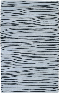 Area Rug 5x8 Rectangle Solid/Striped Blue Color - Surya Artist Studio Rug from RugPal Area Rug 5x8 Rectangle Solid/Striped Blue Color - Surya Artist Studio Rug from RugPal