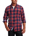 True Grit Men's Rebel Plaid Long Sleeve 2 Pocket Shirt