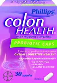Phillips' Colon Health Probiotic Capsules, 30-Count Bottle Phillips' Colon Health Probiotic Capsules, 30-Count Bottle