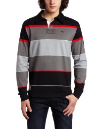 Rocawear Men's Long Sleeve Paul Rugby Jersey Rocawear Men's Long Sleeve Paul Rugby Jersey