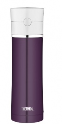 Thermos 18-Ounce Stainless Steel Tritan Hydration Bottle, Plum Thermos 18-Ounce Stainless Steel Tritan Hydration Bottle, Plum