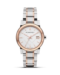 Burberry Check Bracelet Watch, 34mm Burberry Check Bracelet Watch, 34mm