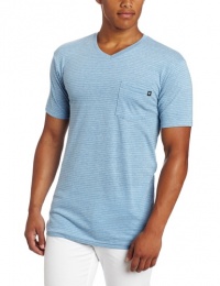 Billabong Young Men's Tonal Stripe V-Neck Short Sleeve Tee, Light Royal Heather, Medium Billabong Young Men's Tonal Stripe V-Neck Short Sleeve Tee, Light Royal Heather, Medium