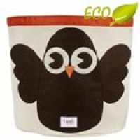 3 Sprouts Organic Storage Bin, Brown Owl 3 Sprouts Organic Storage Bin, Brown Owl