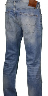 Lucky Brand Men's 221 Slim Straight Fit Distressed Jeans (Ol Bushido) (29W x 32L) Lucky Brand Men's 221 Slim Straight Fit Distressed Jeans (Ol Bushido) (29W x 32L)