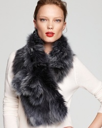 Fashion your winter wardrobe around Adrienne Landau's dramatically fierce fur scarf. Fashion your winter wardrobe around Adrienne Landau's dramatically fierce fur scarf.