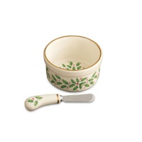 Lenox Holiday Dip Bowl with Spreader Lenox Holiday Dip Bowl with Spreader