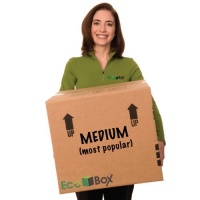 EcoBox Brand 18 x 18 x 16 Inches Genuine Medium Moving Boxes (Pack of 10)
