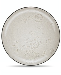 A fresh twist on a Noritake favorite, the Colorwave Graphite Bloom platter offers the same sleek style and durability as the original dinnerware pattern but with a pretty floral print. A fresh twist on a Noritake favorite, the Colorwave Graphite Bloom platter offers the same sleek style and durability as the original dinnerware pattern but with a pretty floral print.