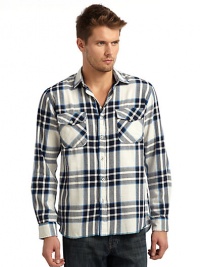 THE LOOKShirt collarButton frontChest flap pocketsTHE MATERIALCottonCARE & ORIGINMachine washImported THE LOOKShirt collarButton frontChest flap pocketsTHE MATERIALCottonCARE & ORIGINMachine washImported
