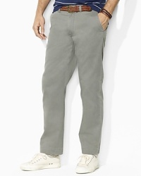 The classic-fitting Preston pant is tailored with a relaxed, straight leg in washed cotton chino for a timeworn, vintage appeal. The classic-fitting Preston pant is tailored with a relaxed, straight leg in washed cotton chino for a timeworn, vintage appeal.