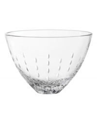 Style and quality go hand-in-hand in the Modern Love crystal bowl, featuring striking clarity and a delicate cut motif by Monique Lhuillier. Style and quality go hand-in-hand in the Modern Love crystal bowl, featuring striking clarity and a delicate cut motif by Monique Lhuillier.