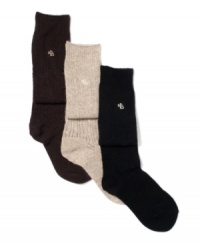 Designed with boots in mind, Lauren Ralph Lauren has crafted a cozy, angora sock with real rabbit hair. The classic cable knit design is accented with the iconic LRL logo for understated signature style. Designed with boots in mind, Lauren Ralph Lauren has crafted a cozy, angora sock with real rabbit hair. The classic cable knit design is accented with the iconic LRL logo for understated signature style.