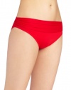 La Blanca Women's Samba Solids Shirred Band Hipster