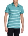 Calvin Klein Jeans Men's Tinge Stripe Short Sleeve Polo