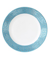 Dress up your table any day of the week with the dishwasher-safe and fabulously stylish Greek Key dessert plates. Jonathan Adler gives the ancient pattern a bold, modern feel in teal blue, bright white and shimmering platinum. Dress up your table any day of the week with the dishwasher-safe and fabulously stylish Greek Key dessert plates. Jonathan Adler gives the ancient pattern a bold, modern feel in teal blue, bright white and shimmering platinum.