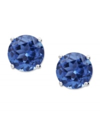Celebrate your favorite month of the year with these December birthstone earrings by CRISLU. Stud earrings feature round-cut, blue topaz-colored cubic zirconias (3 ct. t.w.) set in sterling silver with a platinum finish. Approximate diameter: 1/4 inch. Celebrate your favorite month of the year with these December birthstone earrings by CRISLU. Stud earrings feature round-cut, blue topaz-colored cubic zirconias (3 ct. t.w.) set in sterling silver with a platinum finish. Approximate diameter: 1/4 inch.