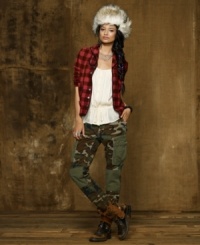 Denim & Supply Ralph Lauren's camouflage corduroy cargo pant is tailored with authentic military styling in a slouchy boyfriend silhouette and finished with frayed edges for a ruggedly chic look. Denim & Supply Ralph Lauren's camouflage corduroy cargo pant is tailored with authentic military styling in a slouchy boyfriend silhouette and finished with frayed edges for a ruggedly chic look.