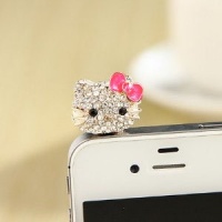 MoMo Store Crystal Rhinestones Hello Kitty Earphone Jack/Dust Plug for Iphone 4, 4s, Samsung / HTC / All Device with 3.5mm Jack RED (US seller) MoMo Store Crystal Rhinestones Hello Kitty Earphone Jack/Dust Plug for Iphone 4, 4s, Samsung / HTC / All Device with 3.5mm Jack RED (US seller)