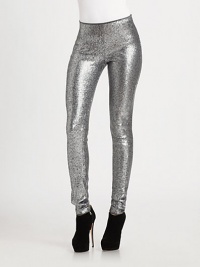 Dazzling allover sequins decorate this sleek, form-fitting pair.Pull-on styleFlat frontInseam, about 3465% polyester/35% viscoseDry cleanImportedModel shown is 5'11 (180cm) wearing US size Small. Dazzling allover sequins decorate this sleek, form-fitting pair.Pull-on styleFlat frontInseam, about 3465% polyester/35% viscoseDry cleanImportedModel shown is 5'11 (180cm) wearing US size Small.
