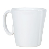 Vietri Lastra White Mugs 4 Set of 4 Vietri Lastra White Mugs 4 Set of 4