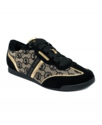 Designer kicks that you're sure to love. MICHAEL Michael Kors' MK Trainer sneakers feature a logo print on the canvas upper and a lace-up closure. Designer kicks that you're sure to love. MICHAEL Michael Kors' MK Trainer sneakers feature a logo print on the canvas upper and a lace-up closure.