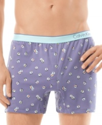 Get the best of both worlds with this classic boxer updated with a modern slim fit from Calvin Klein. Get the best of both worlds with this classic boxer updated with a modern slim fit from Calvin Klein.