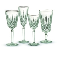 The overwhelming popularity of Waterford's Lismore collection has inspired the addition of several variations, including Lismore Platinum. The worlds most popular crystal pattern, named for Count Waterfords 12th-century Lismore Castle. Shown left to right: goblet, flute, wine, iced beverage. The overwhelming popularity of Waterford's Lismore collection has inspired the addition of several variations, including Lismore Platinum. The worlds most popular crystal pattern, named for Count Waterfords 12th-century Lismore Castle. Shown left to right: goblet, flute, wine, iced beverage.